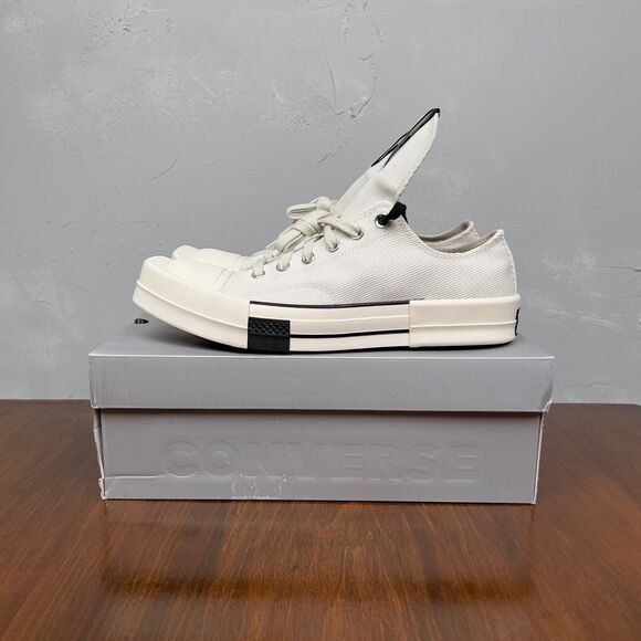 NIB Rick Owens x Converse Turbodrk Chuck 70 Sneakers 172345C Men's 10, EU 44 NEW - Picture 1 of 10